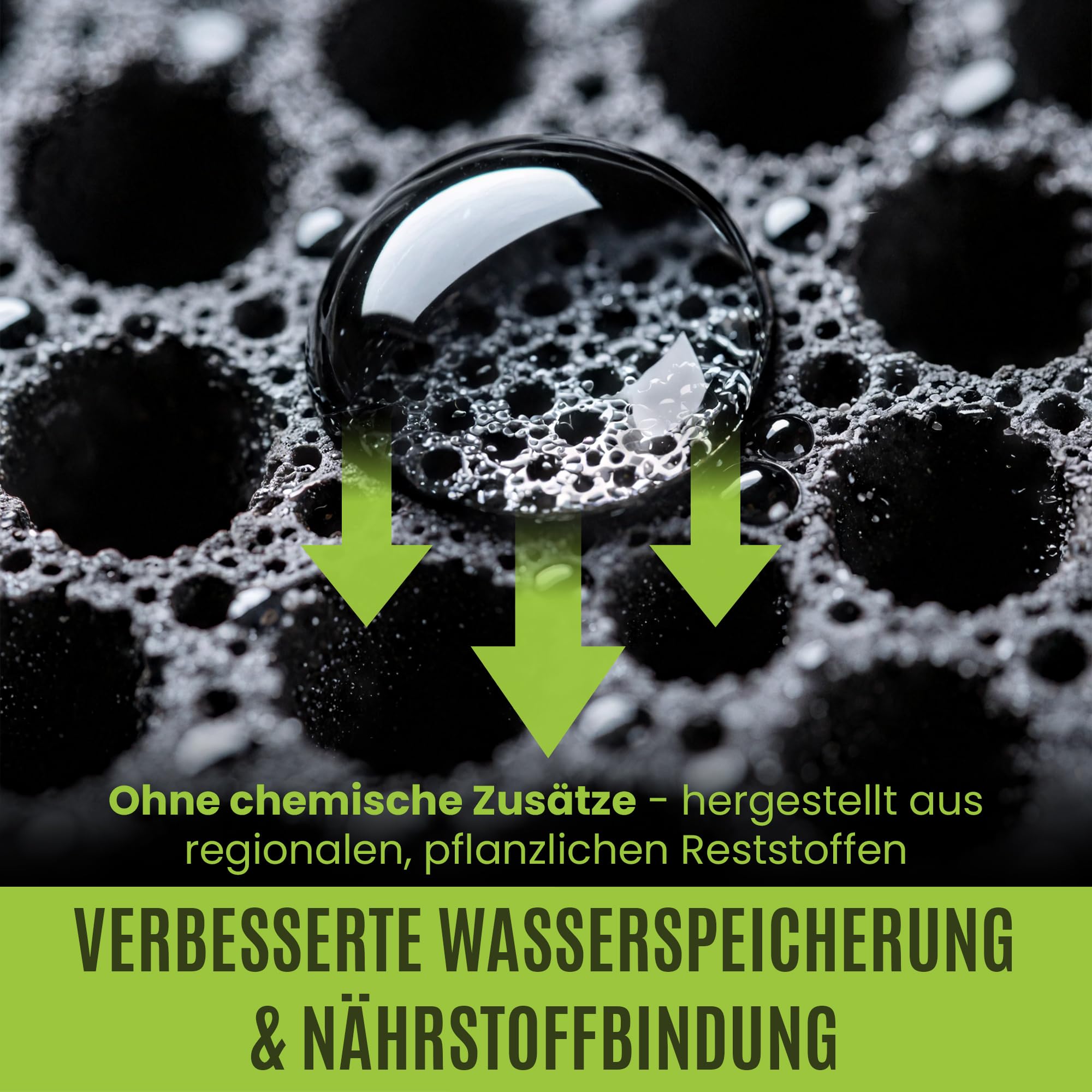 Premium Pflanzenkohle für Bodenverbesserung - Terra Preta - 1000 L