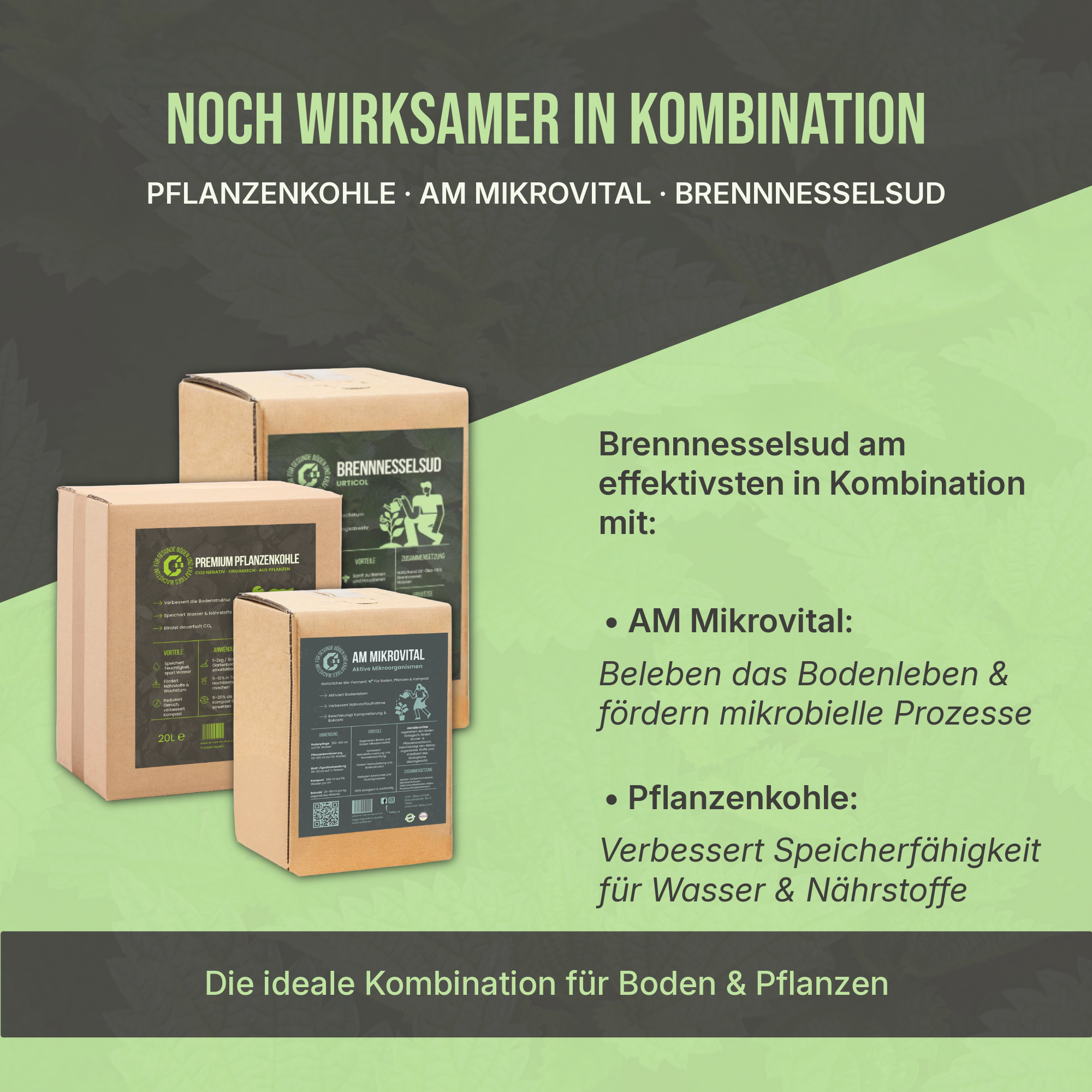 C44 Brennnesselsud Urticol | Natürlicher Bio-Dünger & Pflanzenstärkung