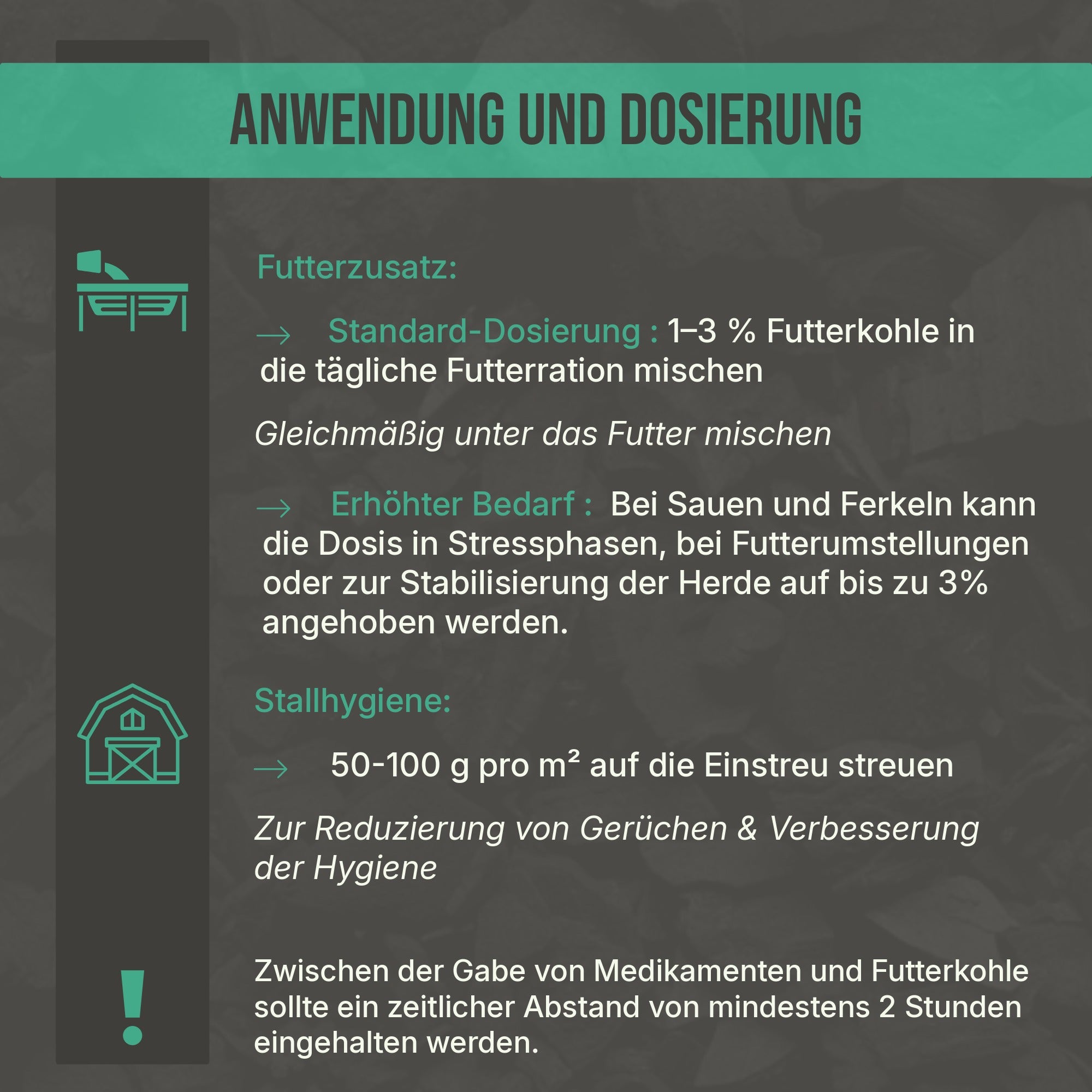 C44 Futterkohle für Schweine | Profi-Qualität für Stall & Tier
