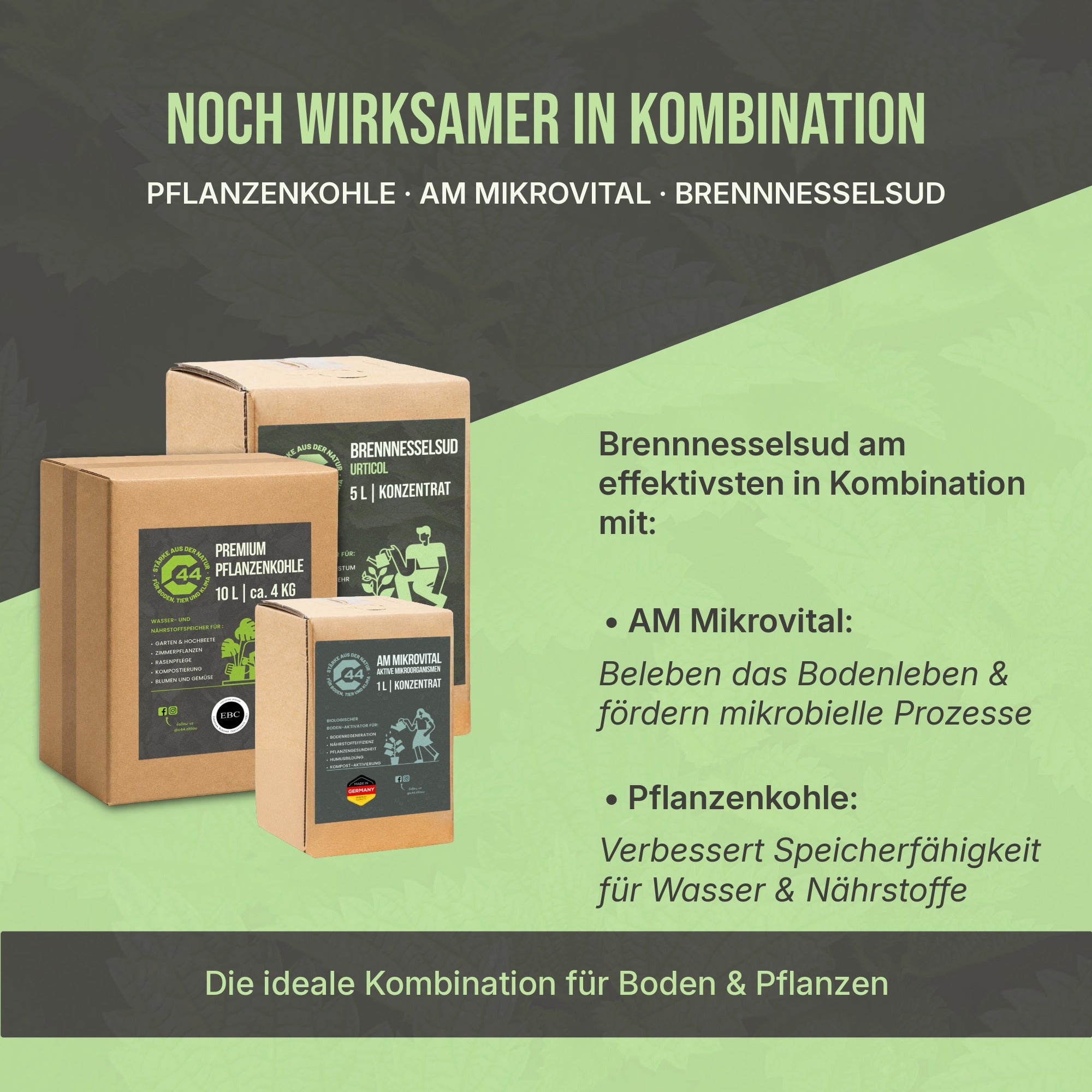 C44 Brennnesselsud Urticol | Natürlicher Bio-Dünger & Pflanzenstärkung