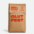 Glutfest Grillkohle – Holzkohle Buche & Eiche 20-80 mm, abgesiebt