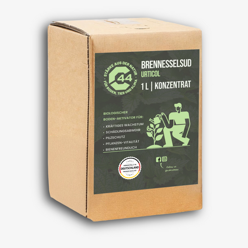 C44 Brennnesselsud Urticol 1 Liter Flasche – Natürliches Pflanzenstärkungsmittel und Bio-Dünger.