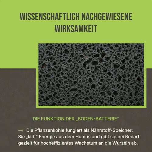 Wissenschaftlich bestätigt: Zertifizierte biologische Inhaltsstoffe für ein gesundes Pflanzenwachstum von Anfang an.