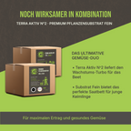 Die Wachstums-Kombination: Terra Aktiv No. 2 zusammen mit Pflanzensubstrat Fein